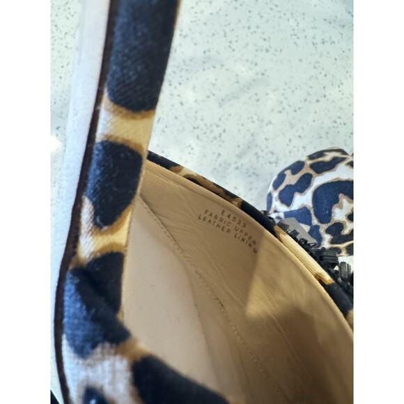 J.Crew Collection Elsie d’Orsay Pumps Leopard Print Sequin Italy Sz 7 Stiletto - Picture 16 of 16